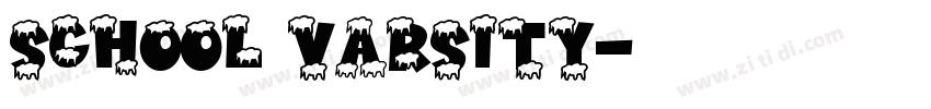 School Varsity字体转换